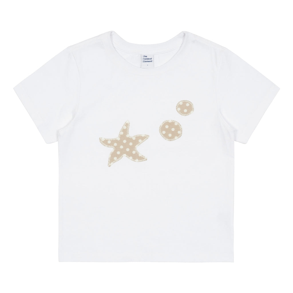 TCM STARFISH DOT PATCH TEE (WHITE)