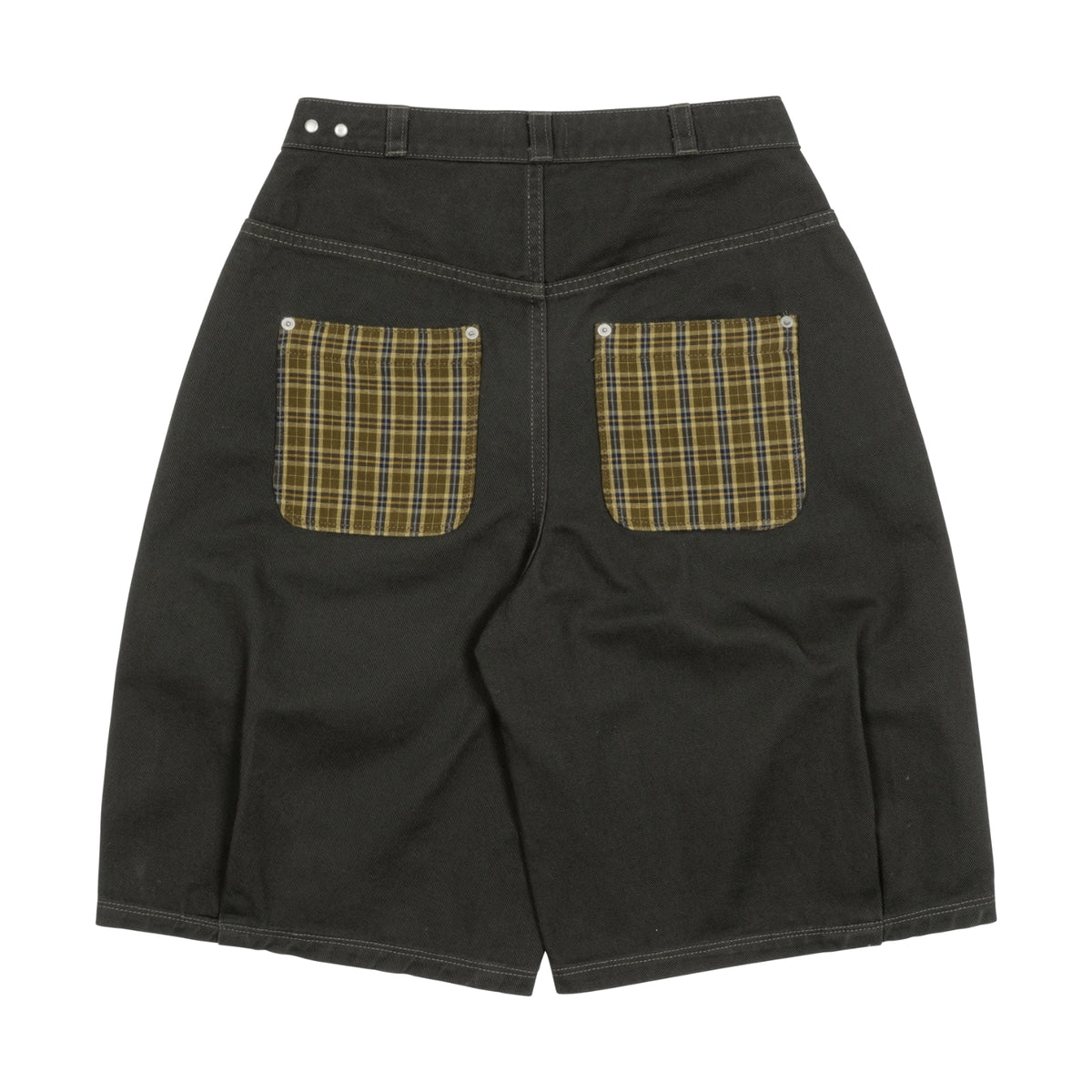 TCM CHECK POCKET HALF PANTS (CHARCOAL)