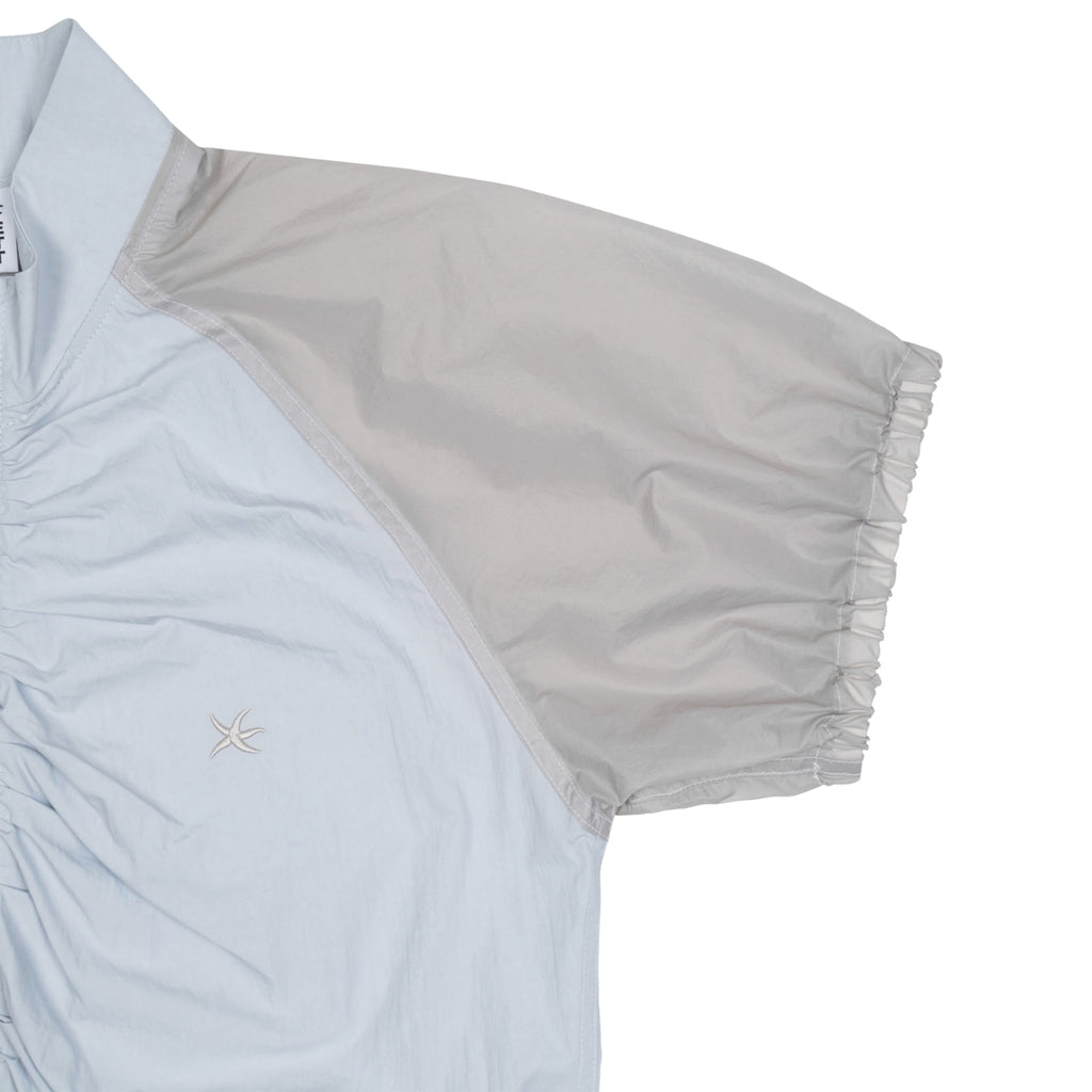 TCM SHIRRING HALF WINDSTOPER (SKY BLUE/GREY)