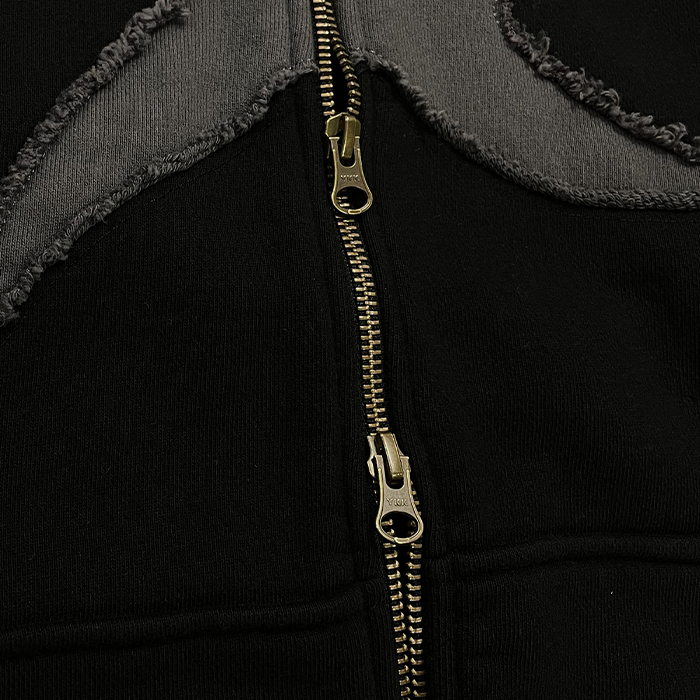 TCM STARFISH HOODED ZIP-UP (BLACK)