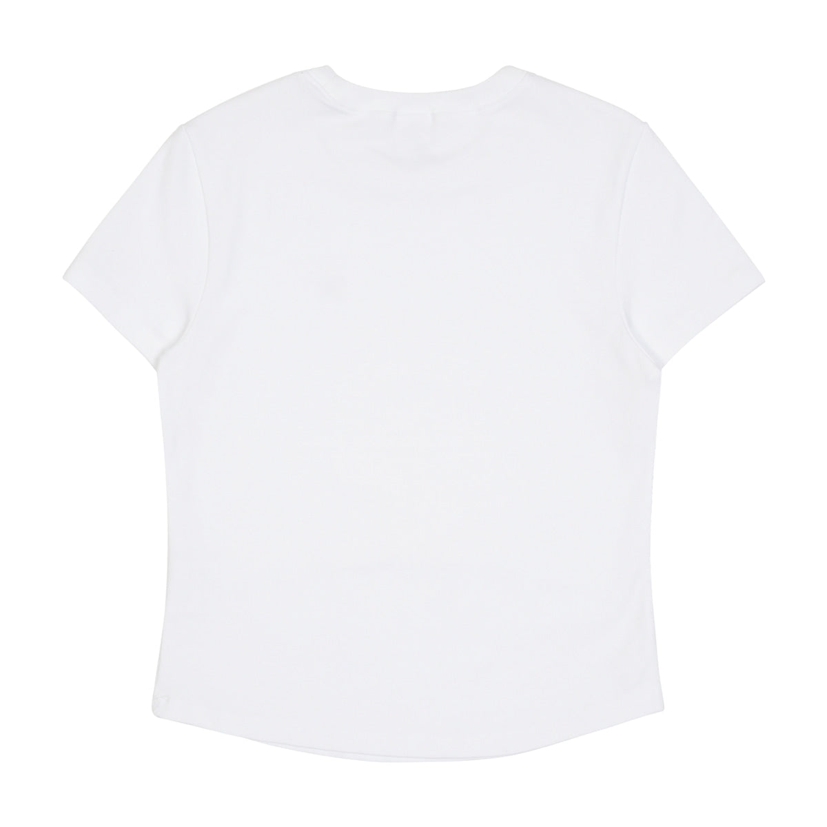 TCM MINI LOGO CURVED TEE (WHITE)
