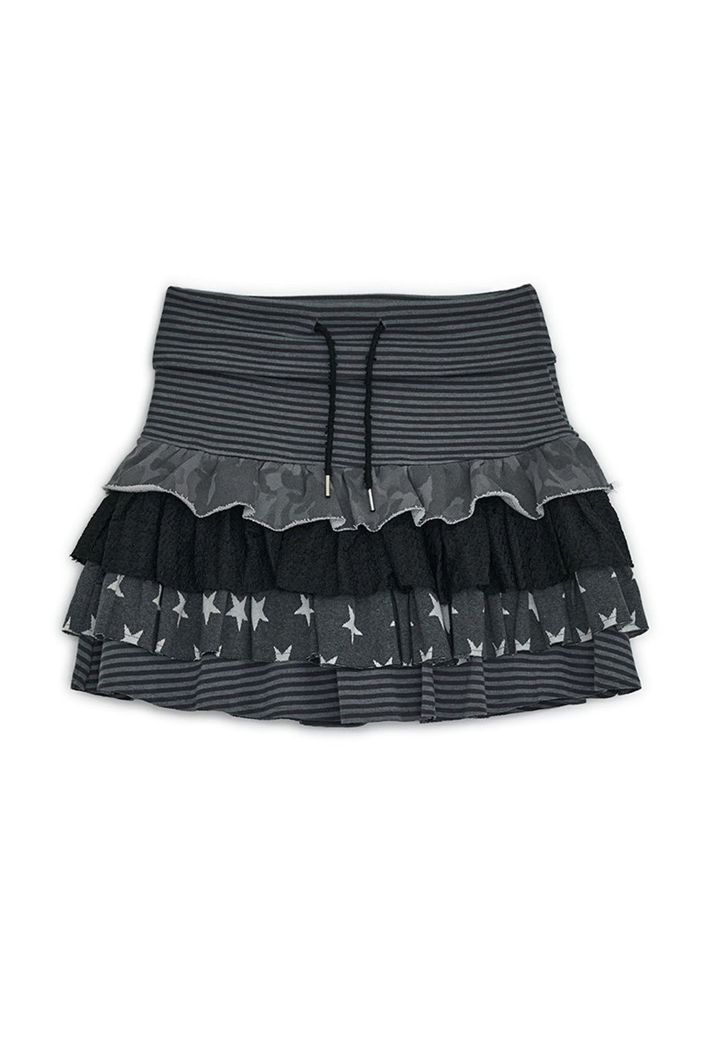 HUGYOURSKIN CANCAN LAYERED SKIRT (CHARCOAL)