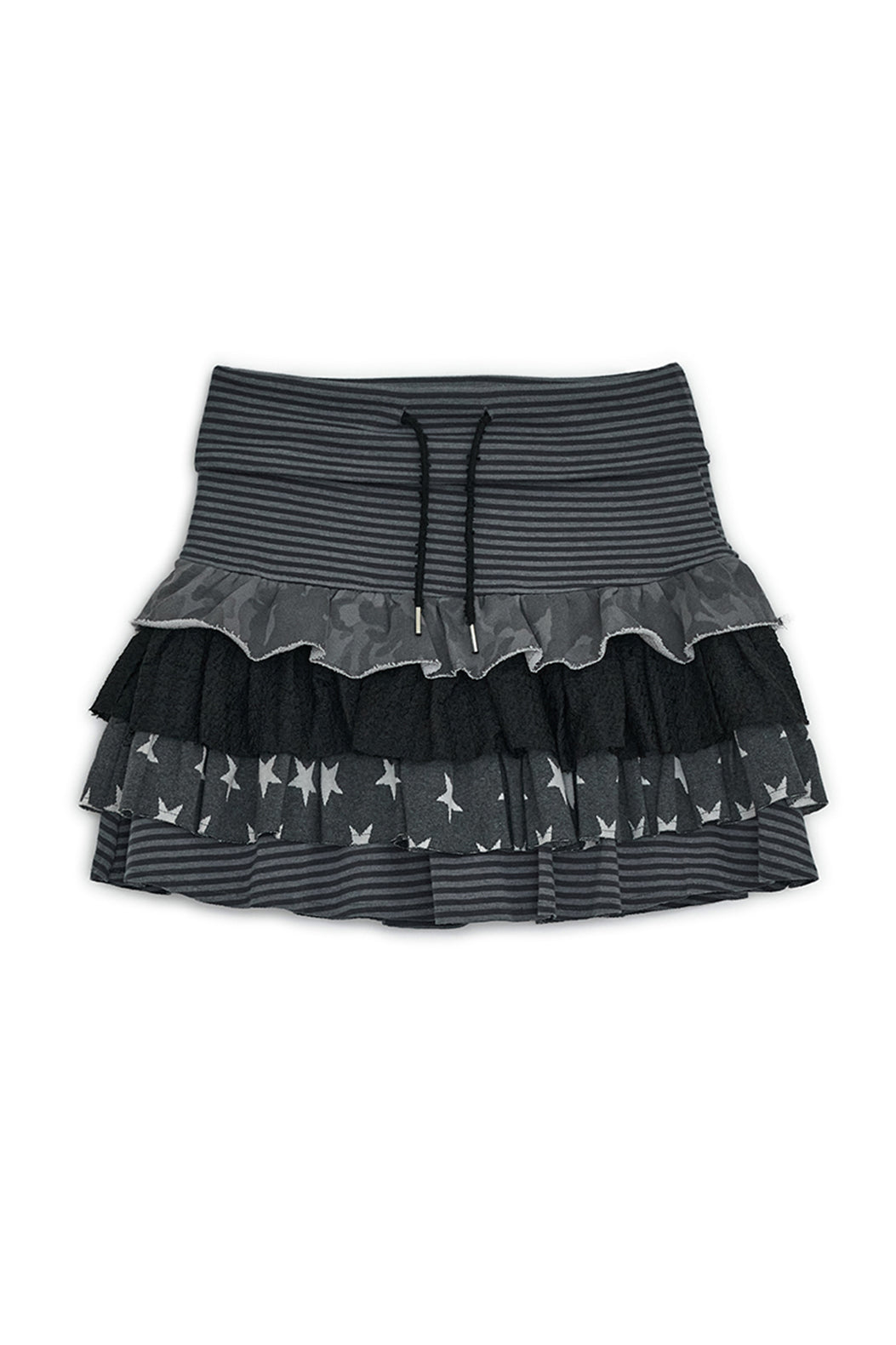 HUGYOURSKIN CANCAN LAYERED SKIRT (CHARCOAL)