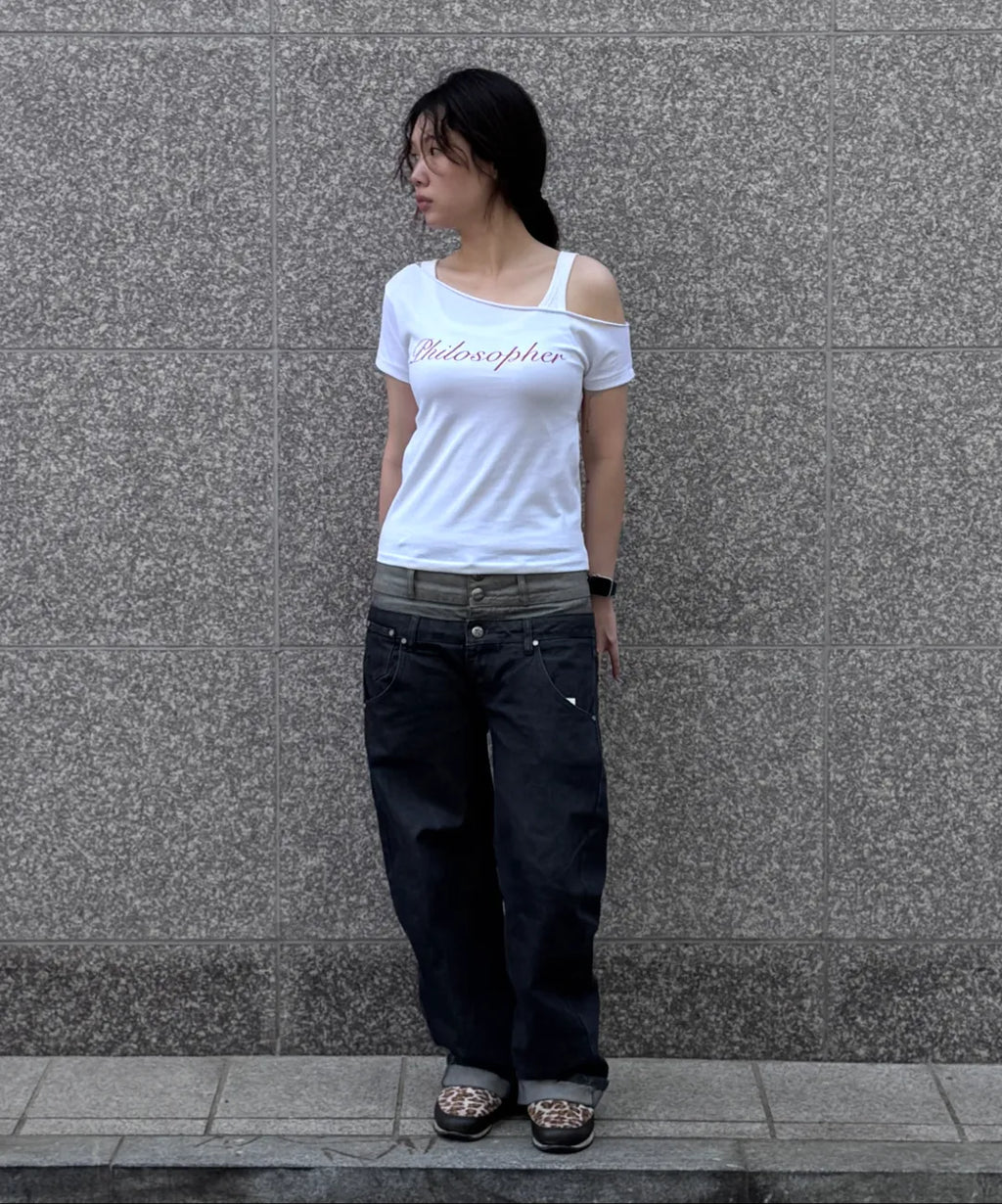 【𝘱𝘳𝘦-𝘰𝘳𝘥𝘦𝘳】SCULPTOR Hook Me Up Layered Tee Pale Pink