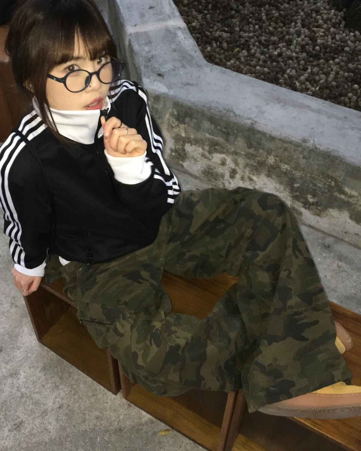 camo cargo pants