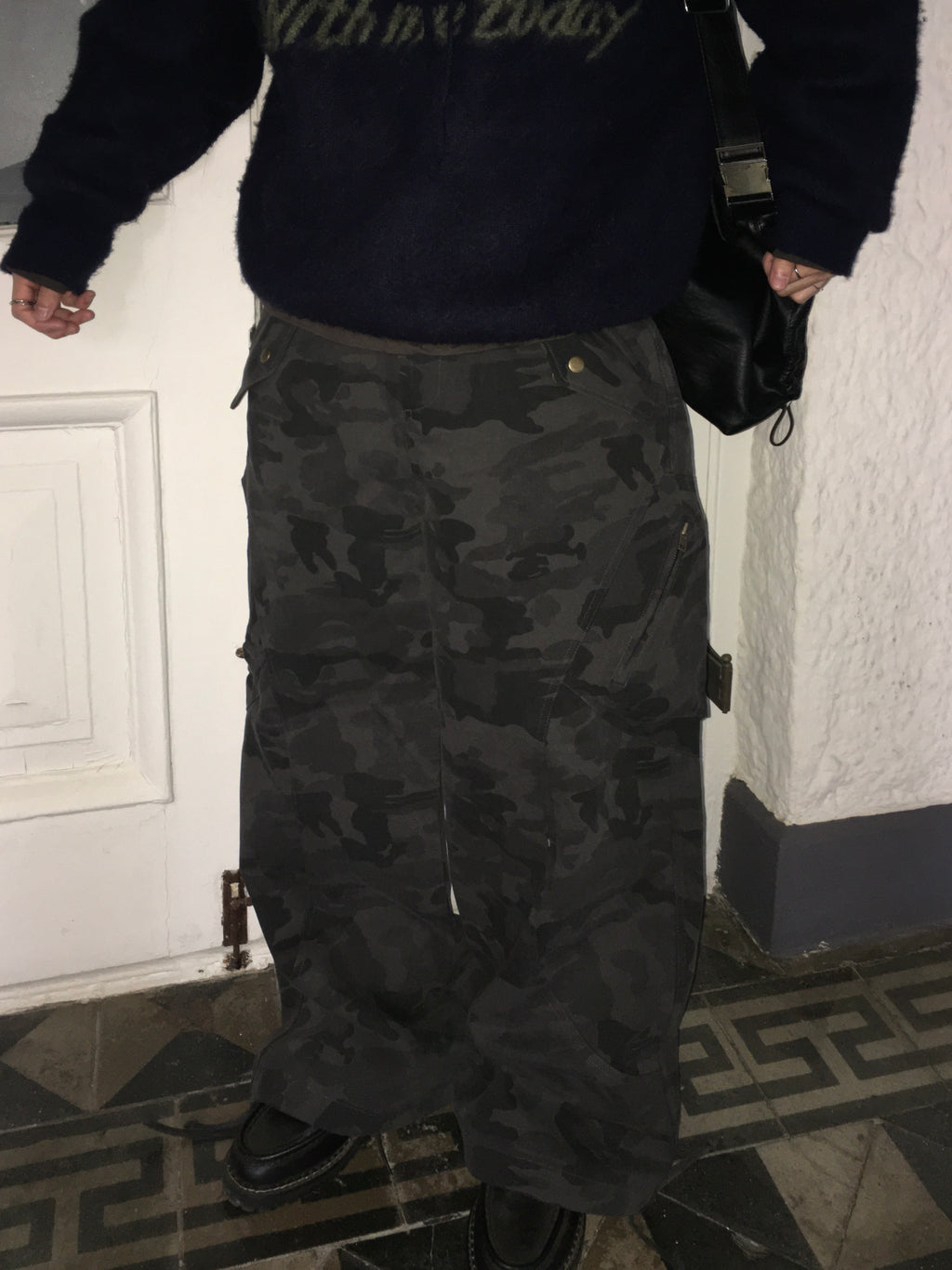 camo cargo pants