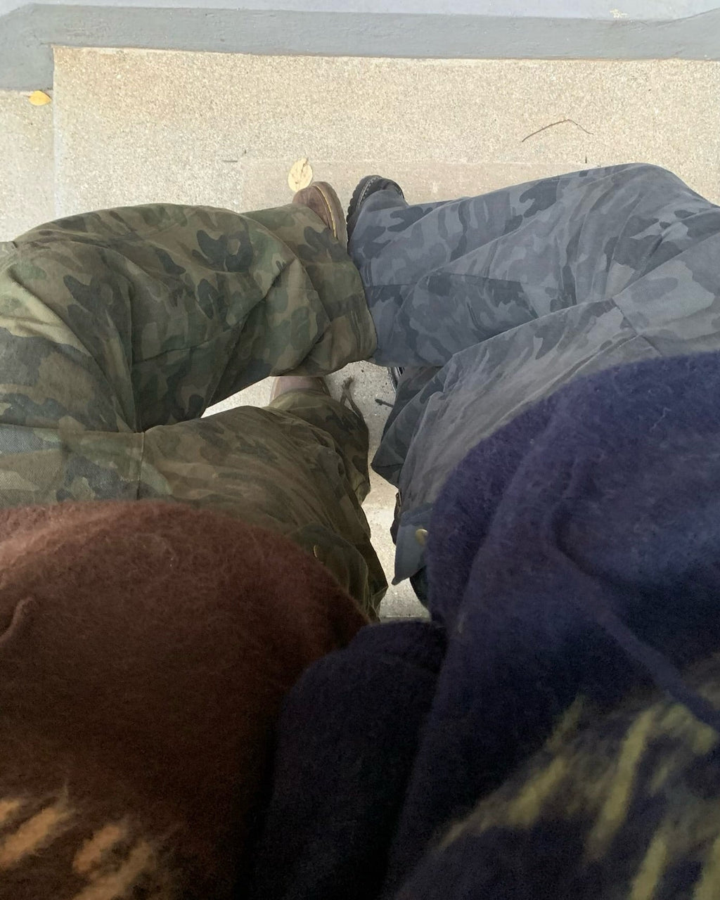 camo cargo pants