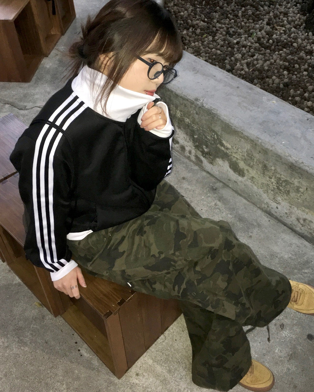 camo cargo pants