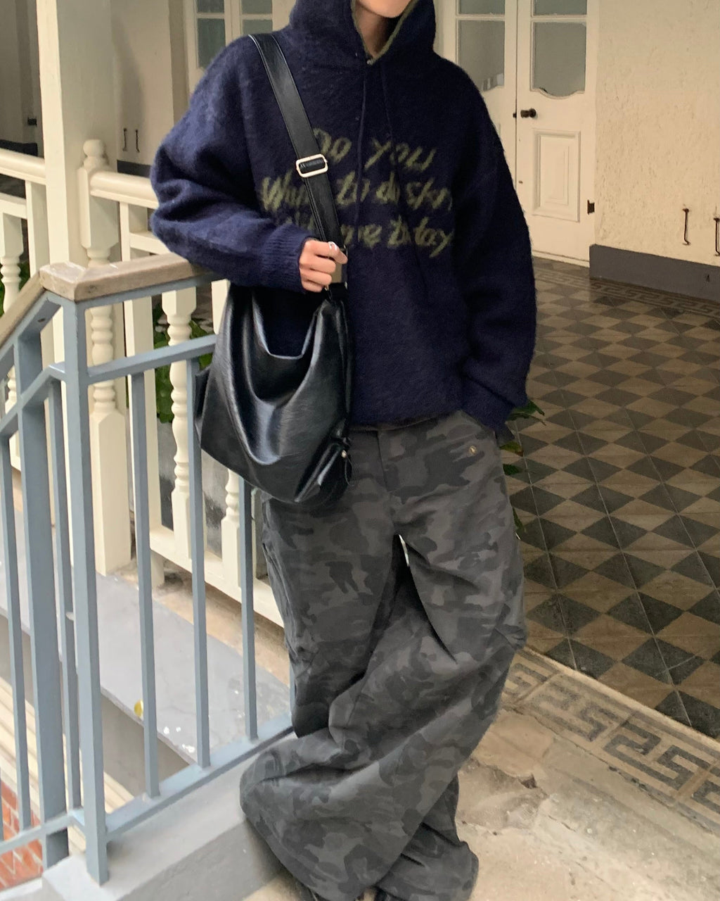 camo cargo pants