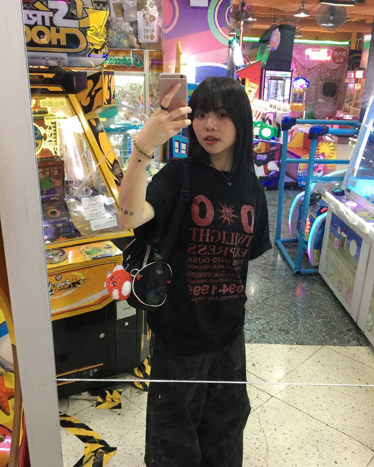 double zero paint tee (black)