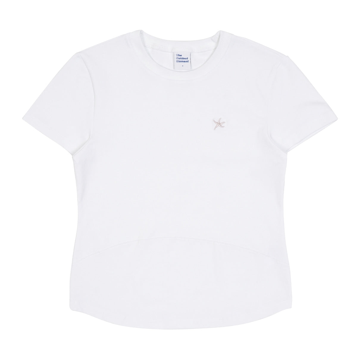 TCM MINI LOGO CURVED TEE (WHITE)