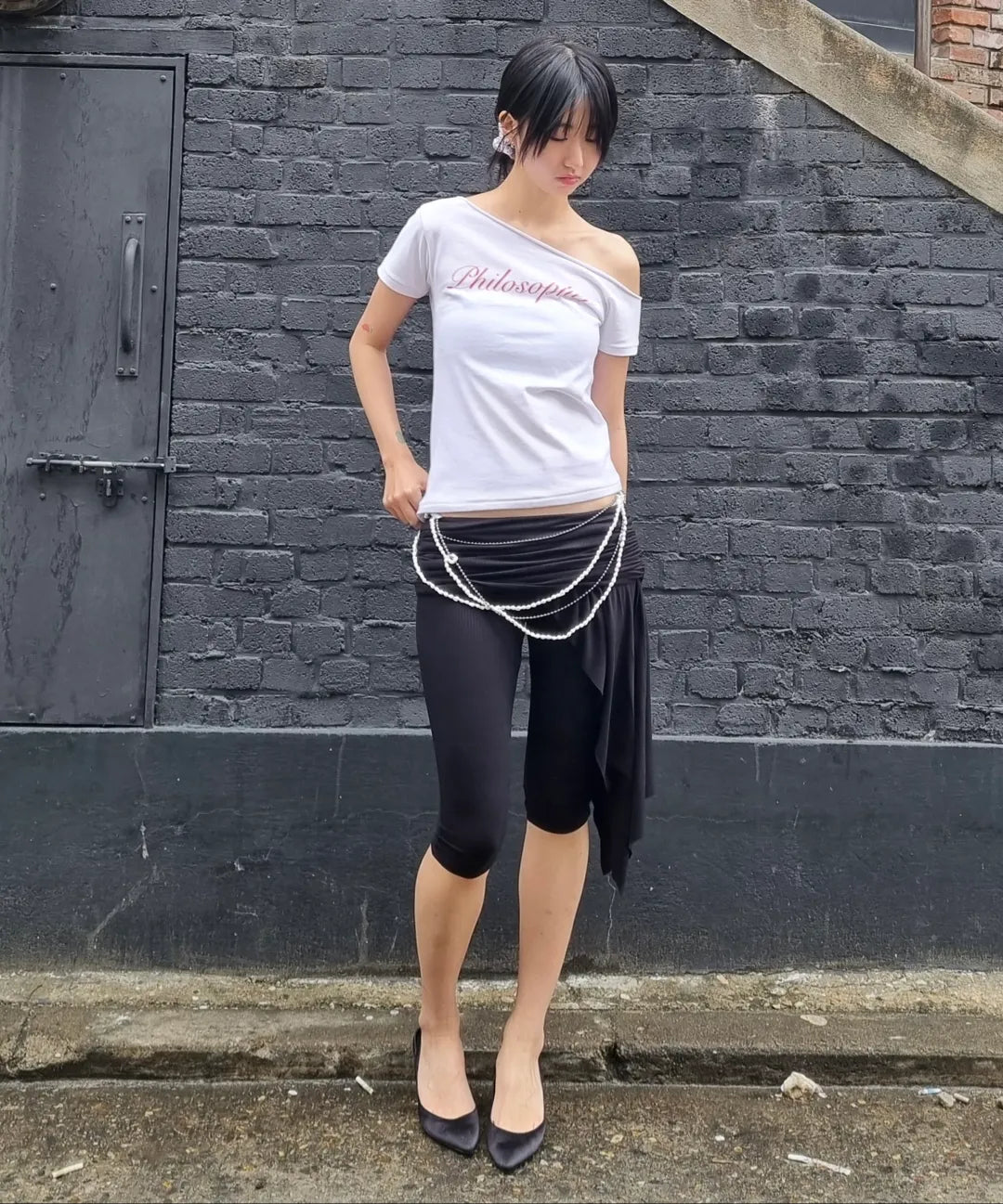 【𝘱𝘳𝘦-𝘰𝘳𝘥𝘦𝘳】SCULPTOR Hook Me Up Layered Tee Pale Pink