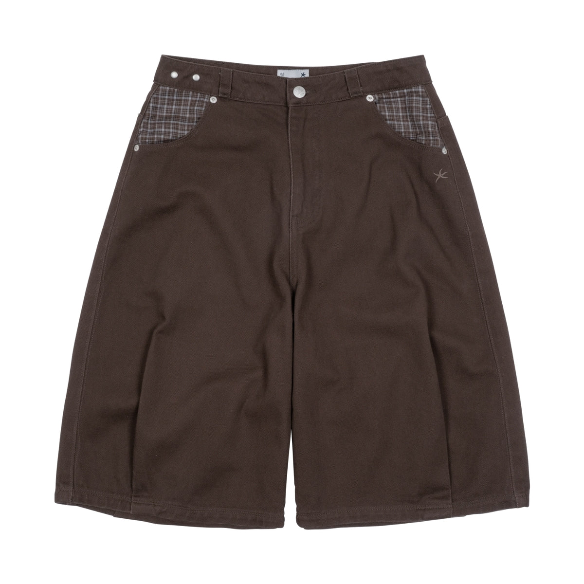 TCM CHECK POCKET HALF PANTS (BROWN)
