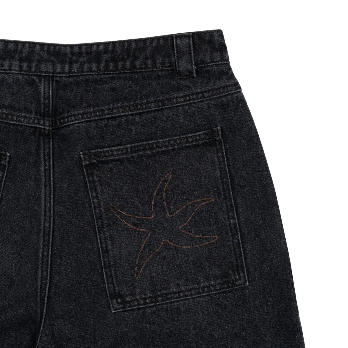 TCM STARFISH DENIM HALF PANTS (BLACK)