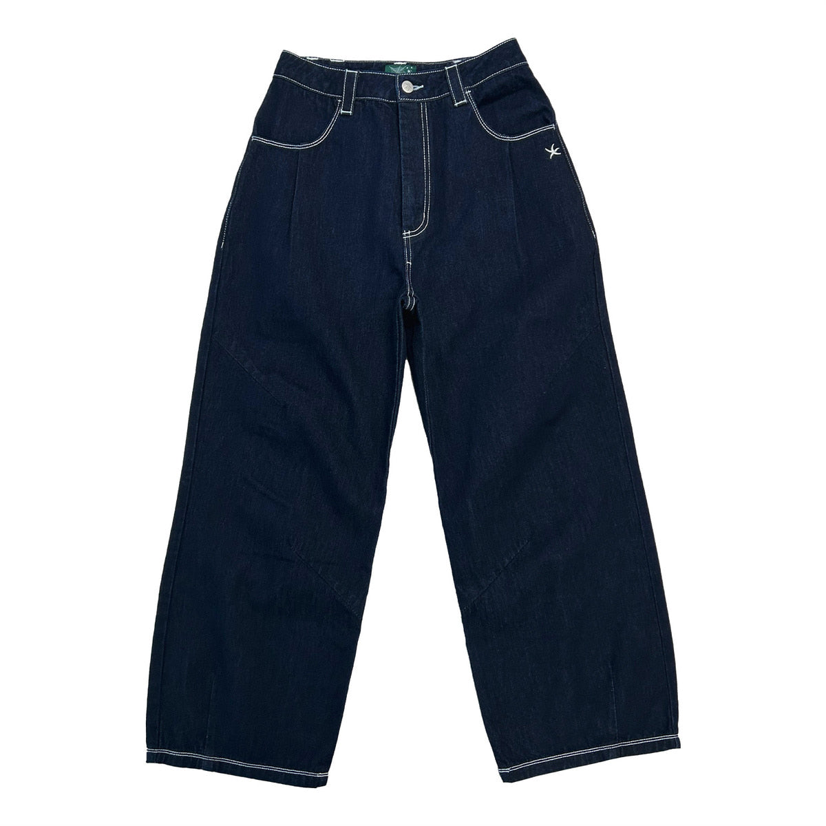 TCM BACK LOGO DENIM PANTS (NAVY)