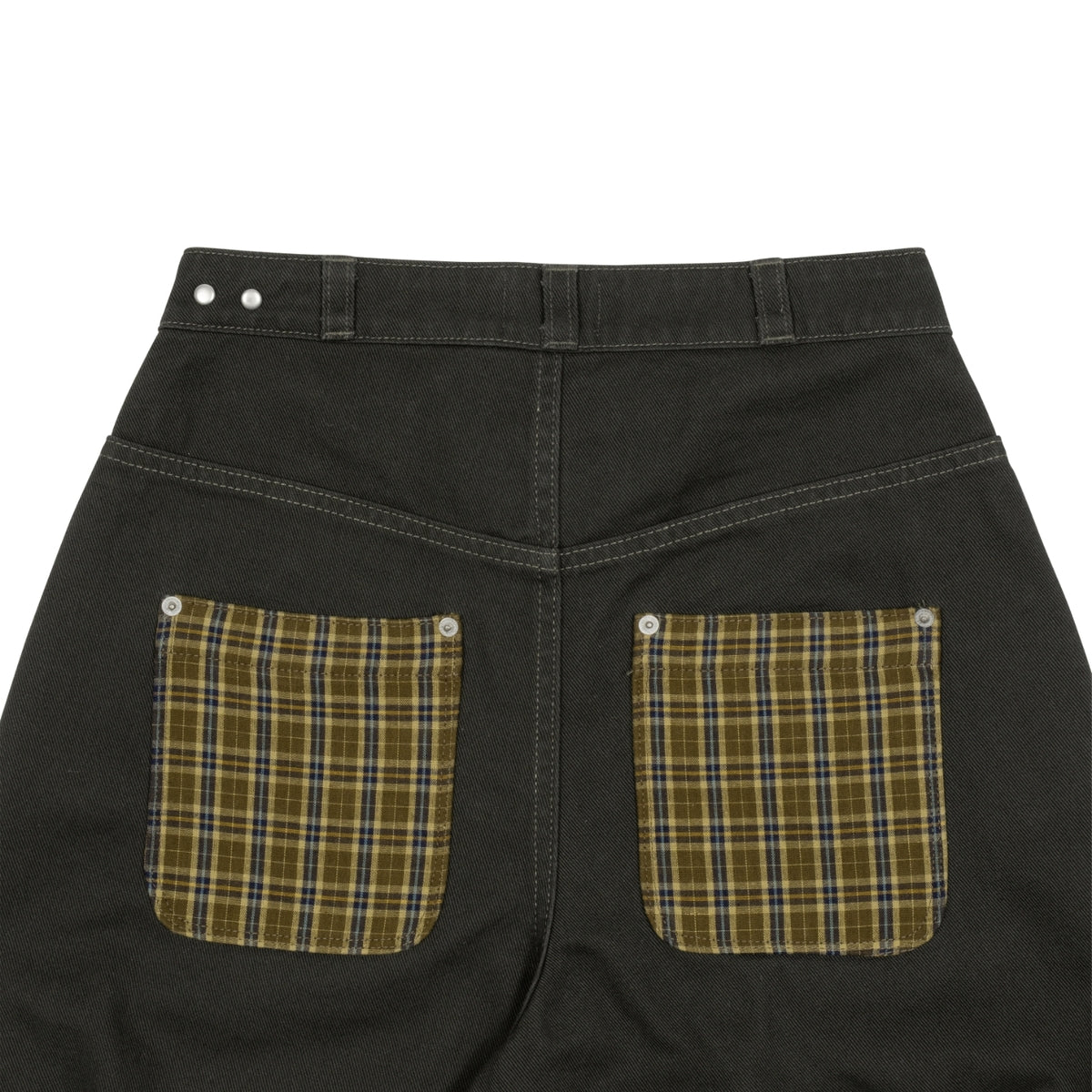 TCM CHECK POCKET HALF PANTS (CHARCOAL)