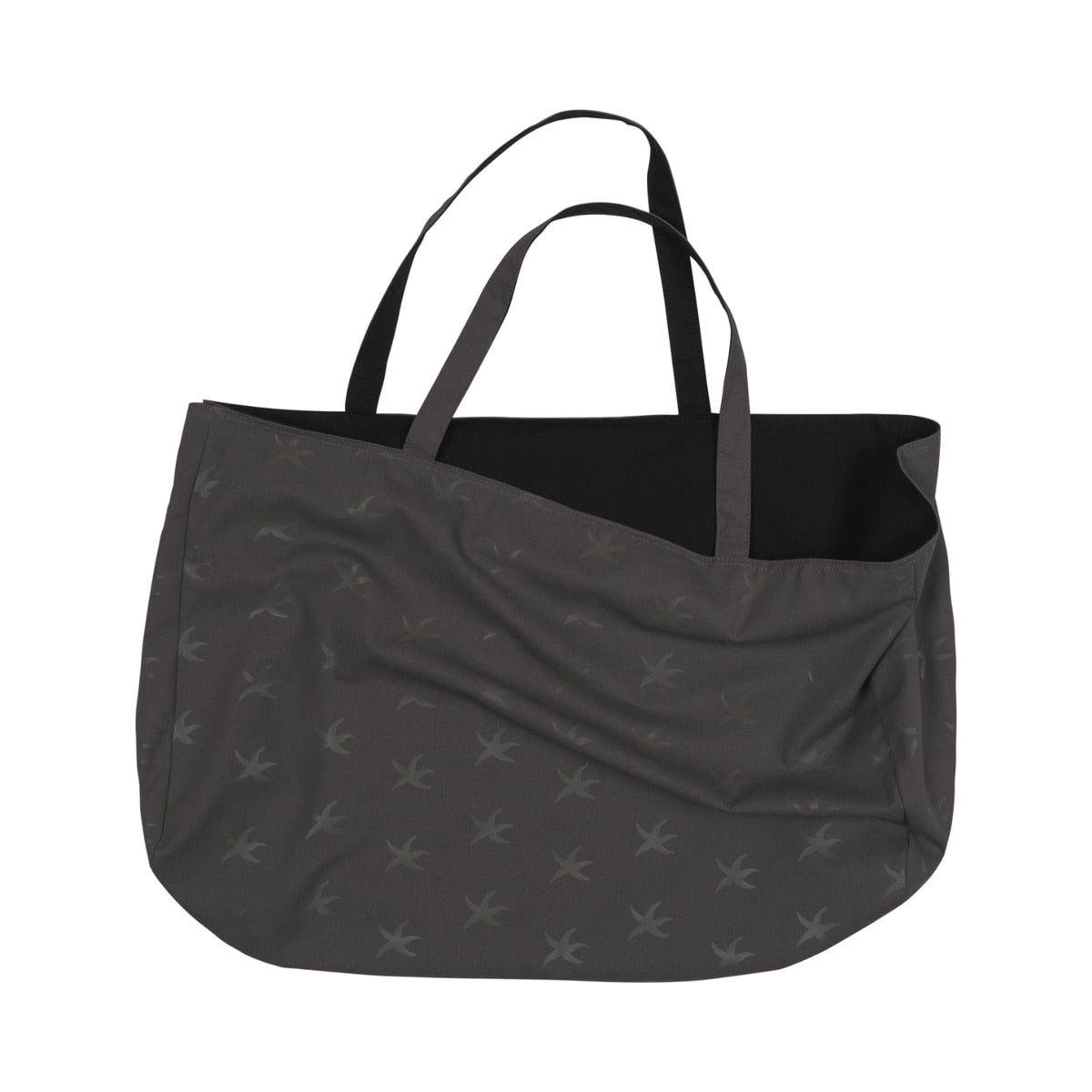 TCM STARFISH REVERSIBLE TOTE BAG (CHARCOAL/BLACK)