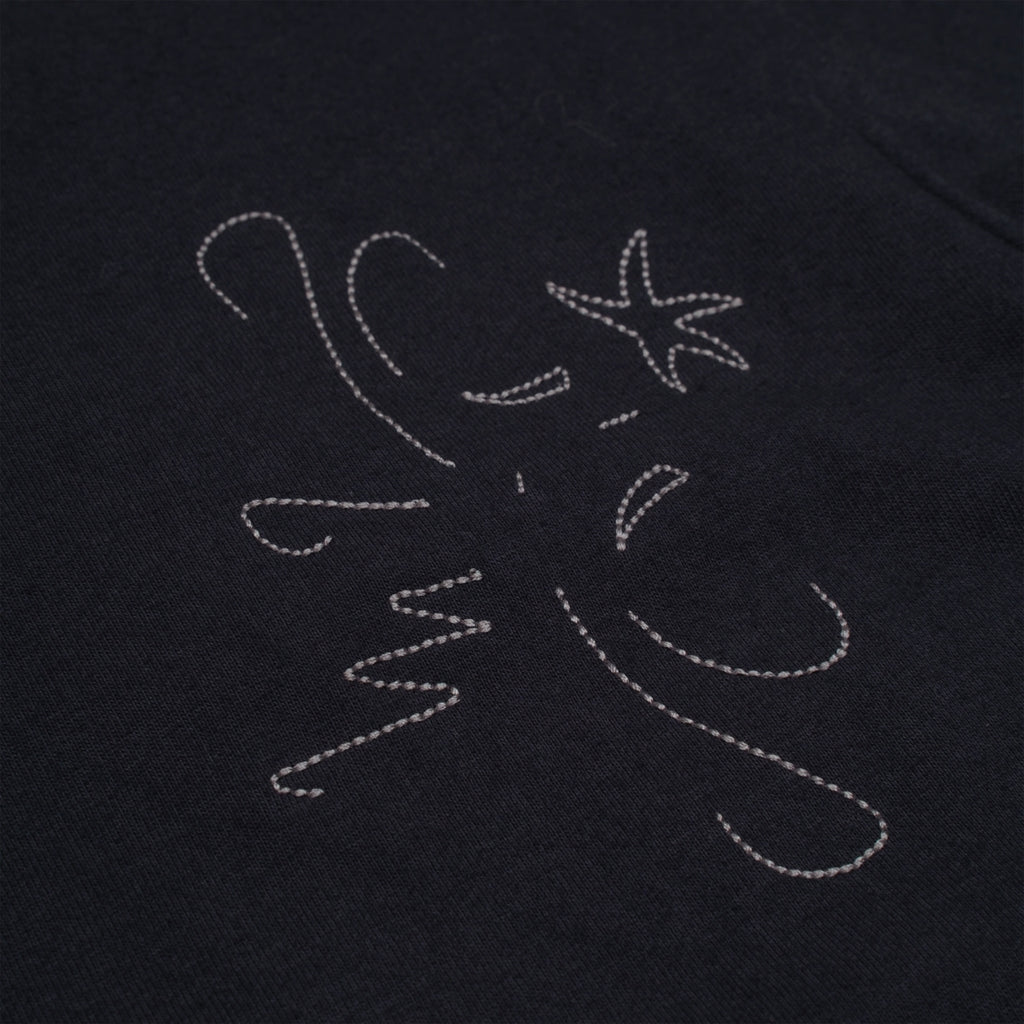 TCM STITCH SIDE HENLY NECK TEE (NAVY)