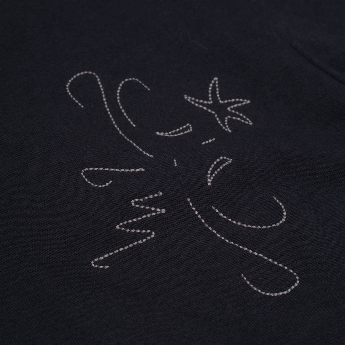 TCM STITCH SIDE HENLY NECK TEE (NAVY)