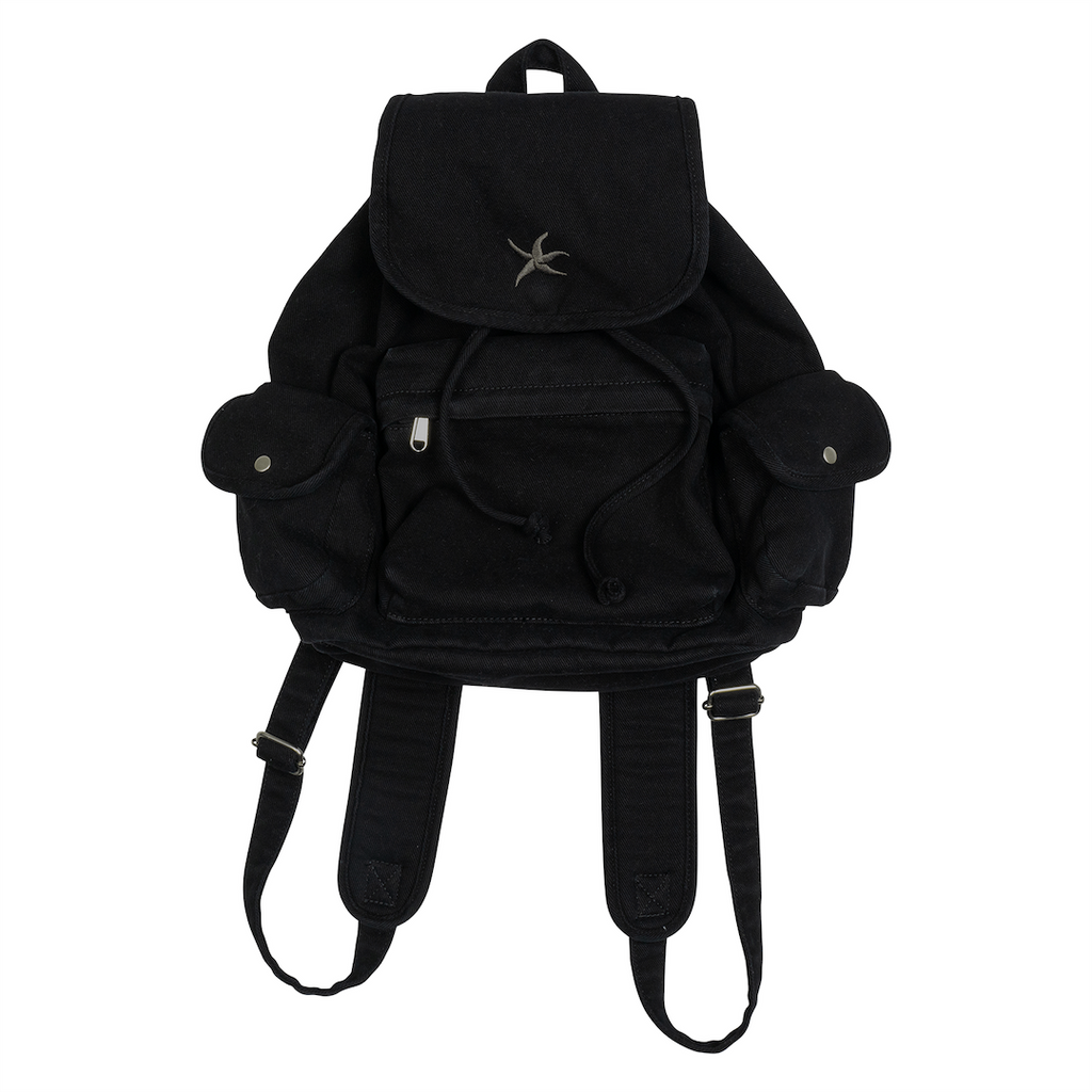 TCM STARFISH DENIM BACKPACK (BLACK)