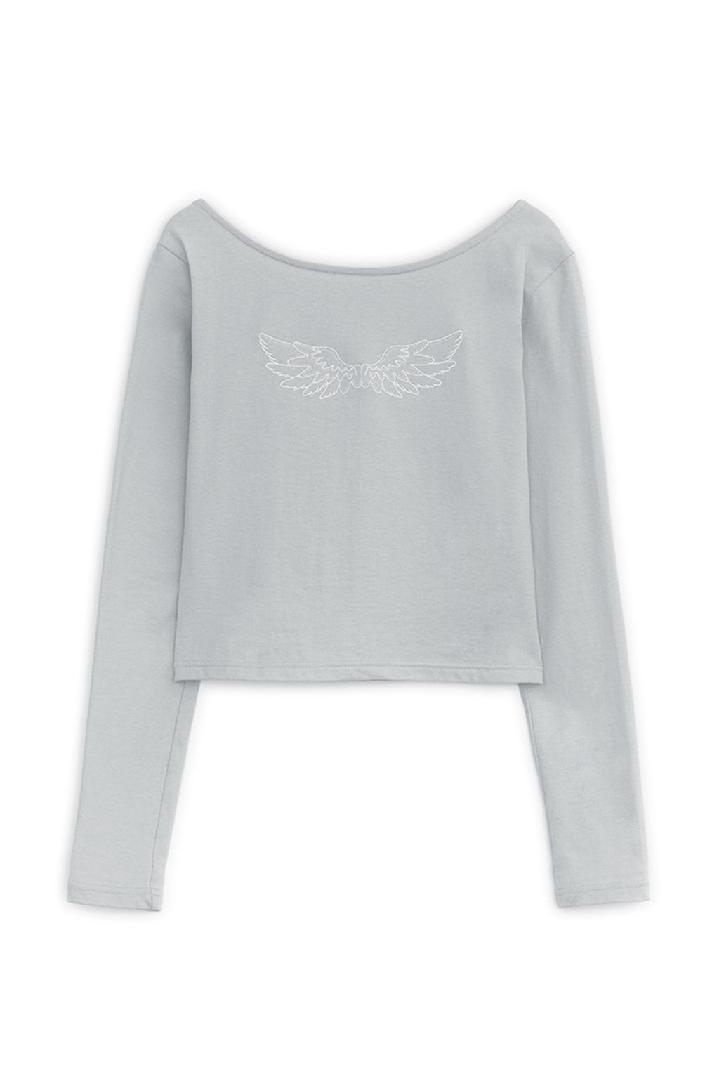 HUGYOURSKIN ANGEL WING TOP (GREY)