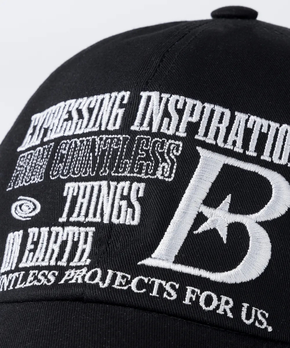 BAUF B LOGO ball cap (all black)