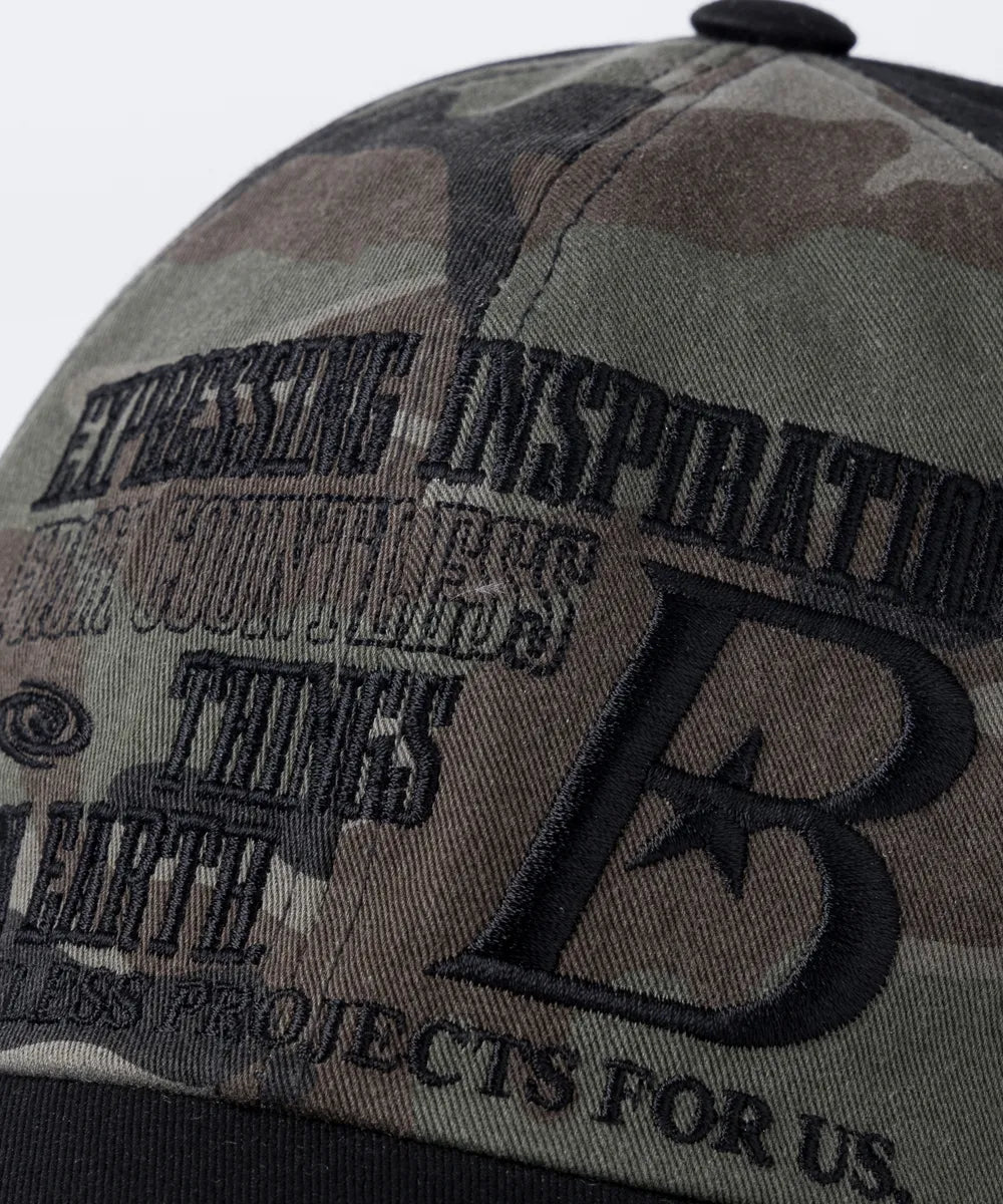 BAUF B LOGO Ball Cap (Camo Black)