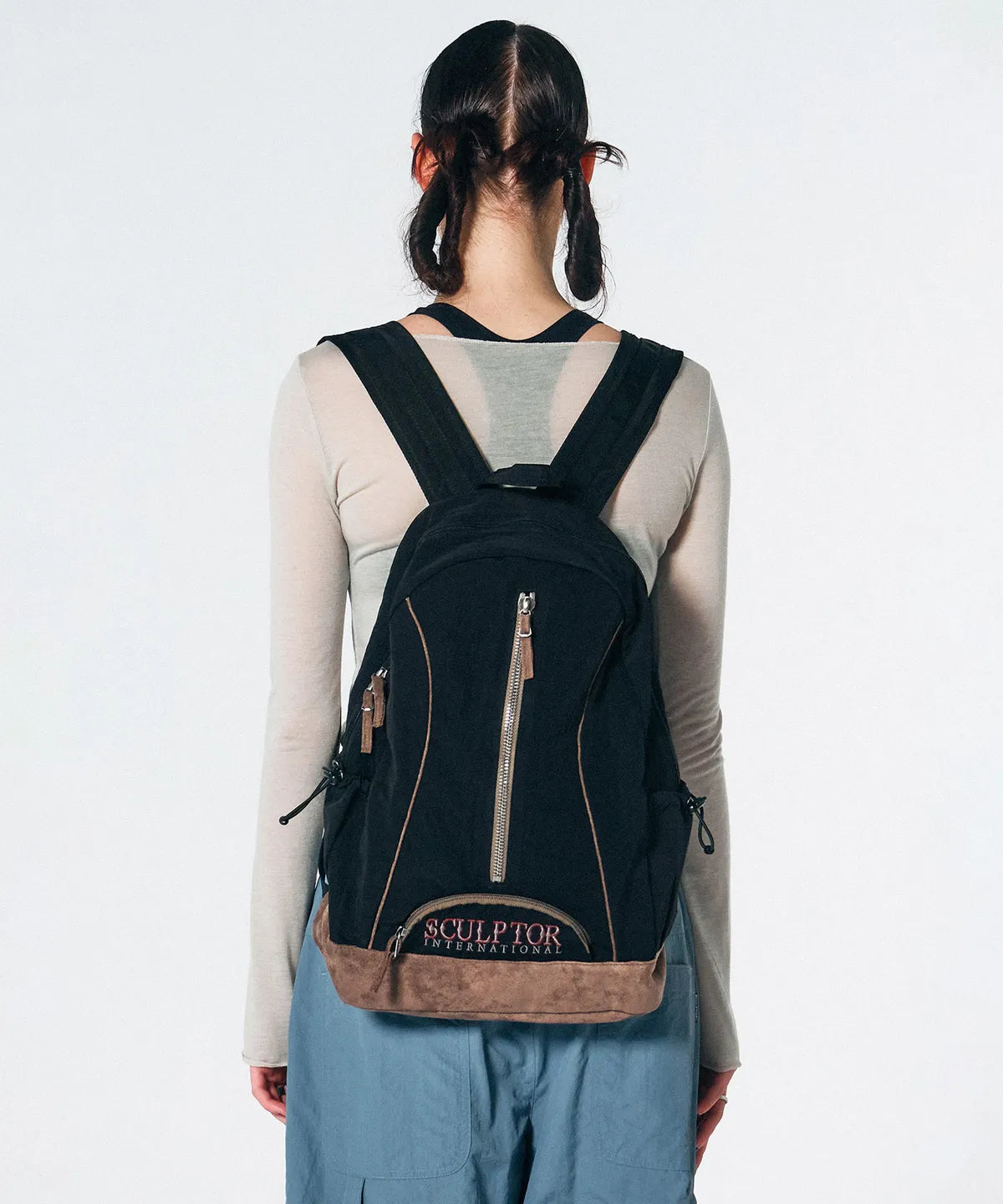 【𝘱𝘳𝘦-𝘰𝘳𝘥𝘦𝘳】SCULPTOR Oldschool Slouchy Backpack Black