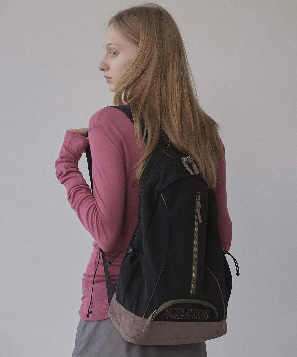 【𝘱𝘳𝘦-𝘰𝘳𝘥𝘦𝘳】SCULPTOR Oldschool Slouchy Backpack Black