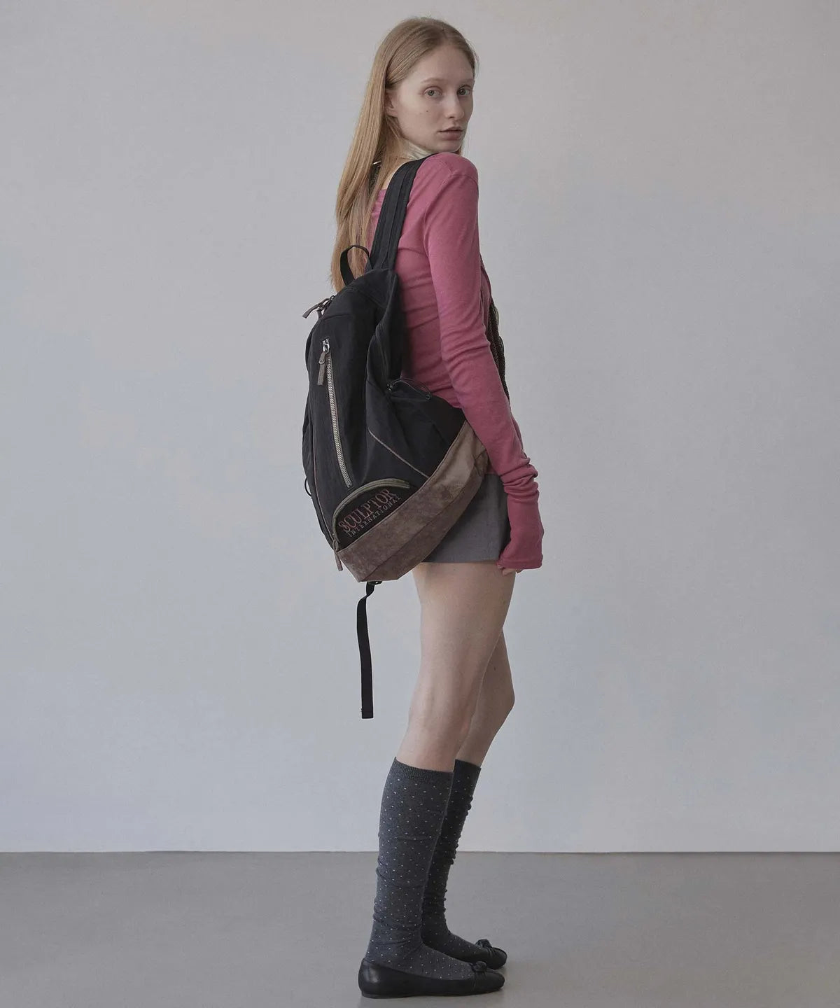 【𝘱𝘳𝘦-𝘰𝘳𝘥𝘦𝘳】SCULPTOR Oldschool Slouchy Backpack Black