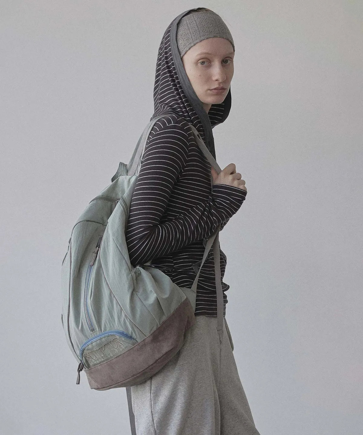 【𝘱𝘳𝘦-𝘰𝘳𝘥𝘦𝘳】SCULPTOR Oldschool Slouchy Backpack Sage