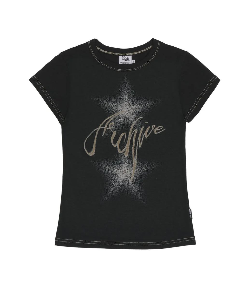 【𝘱𝘳𝘦-𝘰𝘳𝘥𝘦𝘳】SCULPTOR Anew Archive Tee Black