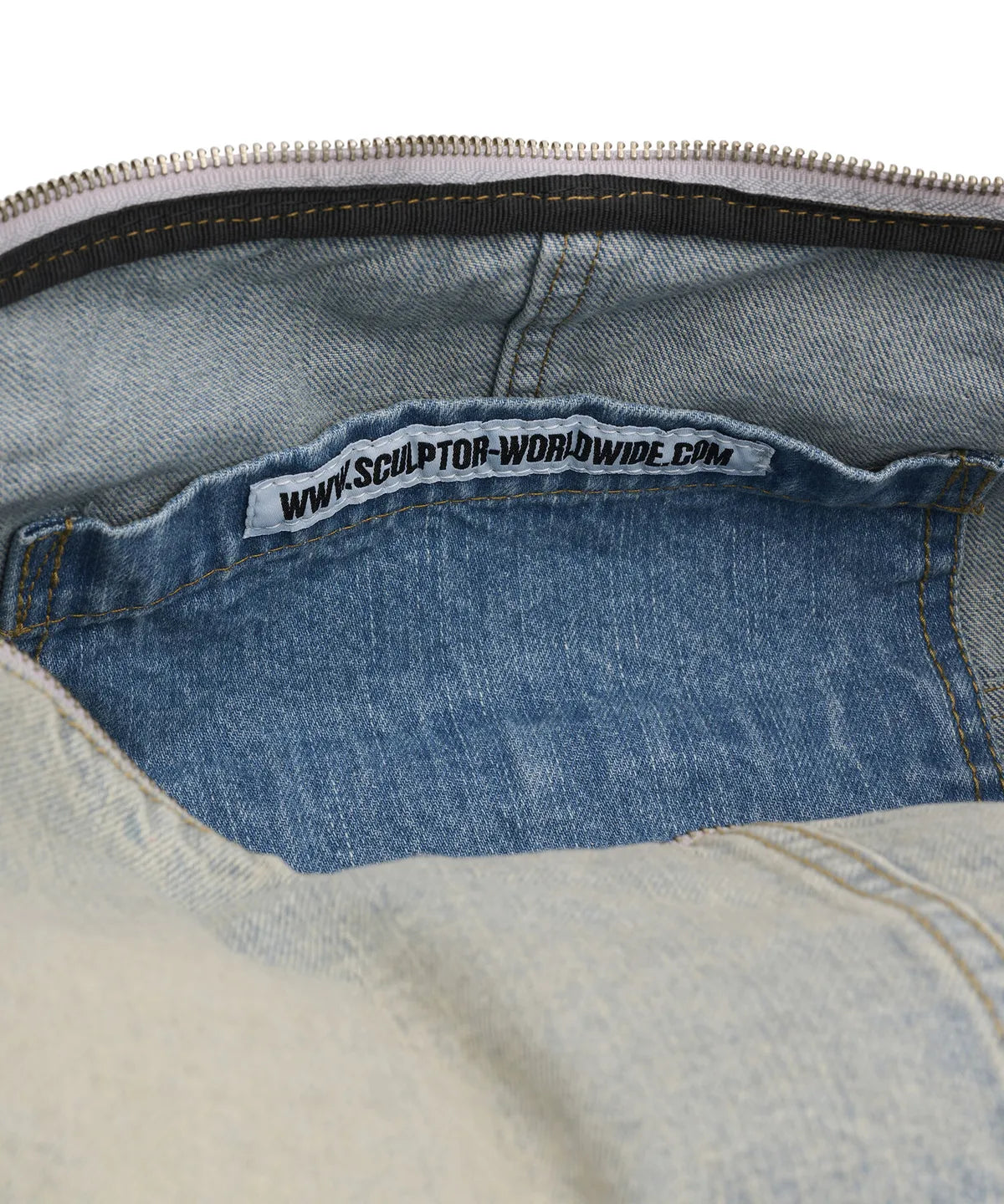 【𝘱𝘳𝘦-𝘰𝘳𝘥𝘦𝘳】SCULPTOR Washed Denim Duffle Bag Washed Blue