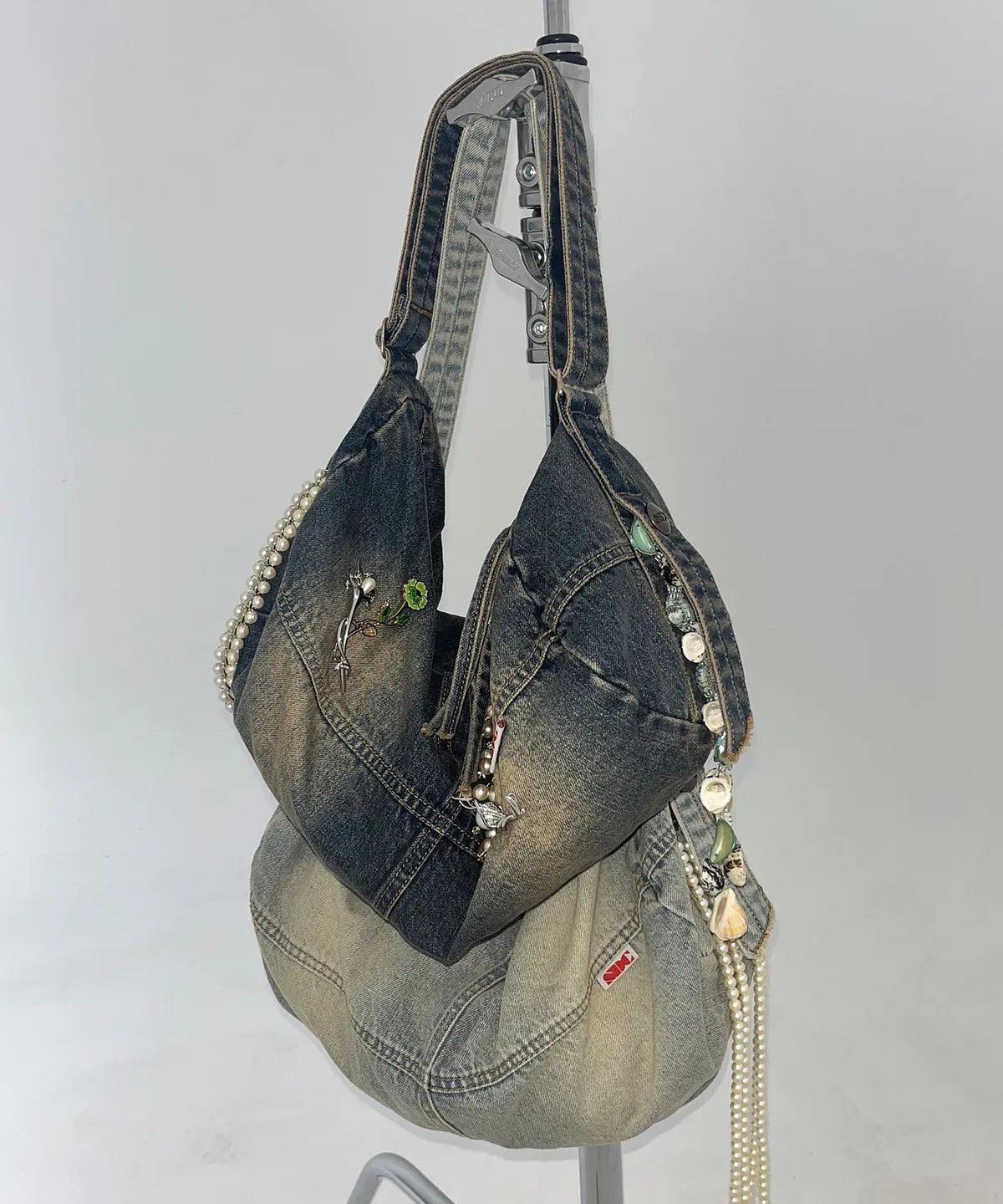 【𝘱𝘳𝘦-𝘰𝘳𝘥𝘦𝘳】SCULPTOR Washed Denim Duffle Bag Washed Blue