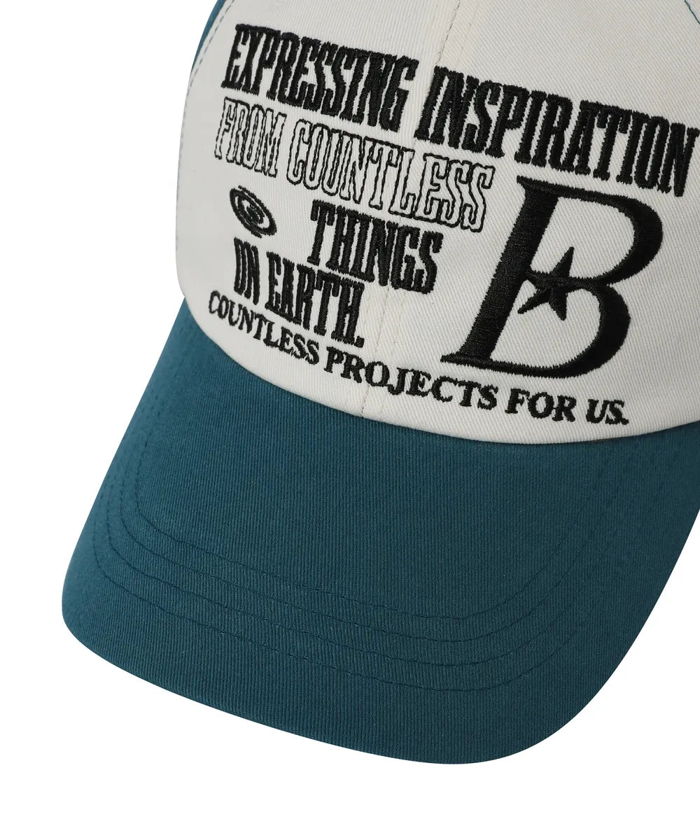 BAUF B LOGO ball cap (teal)