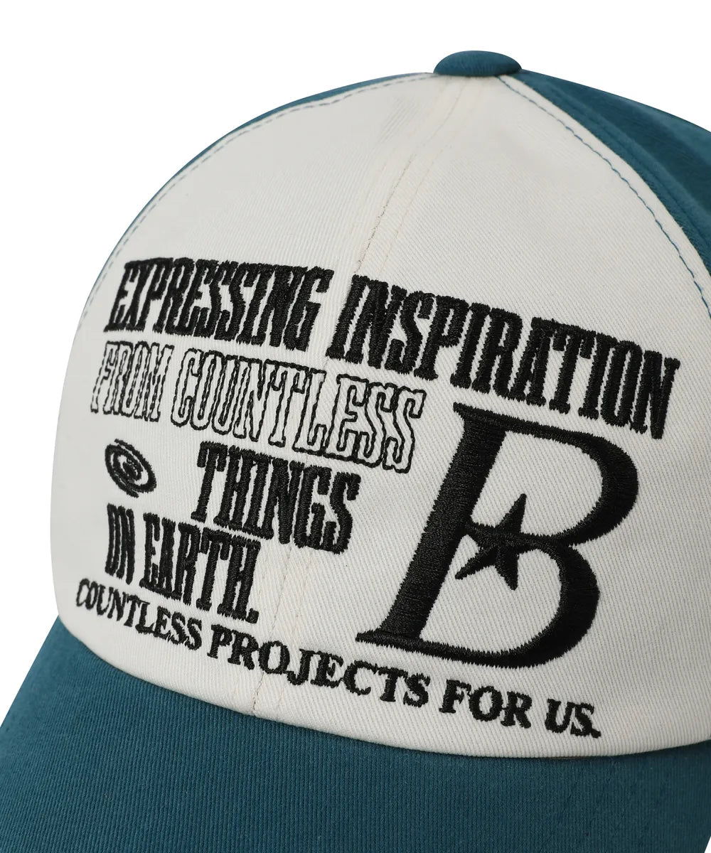 BAUF B LOGO ball cap (teal)