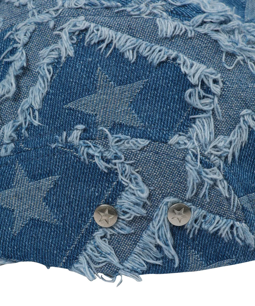 BAUF Star Rivet Hunting Cap (Light Denim)