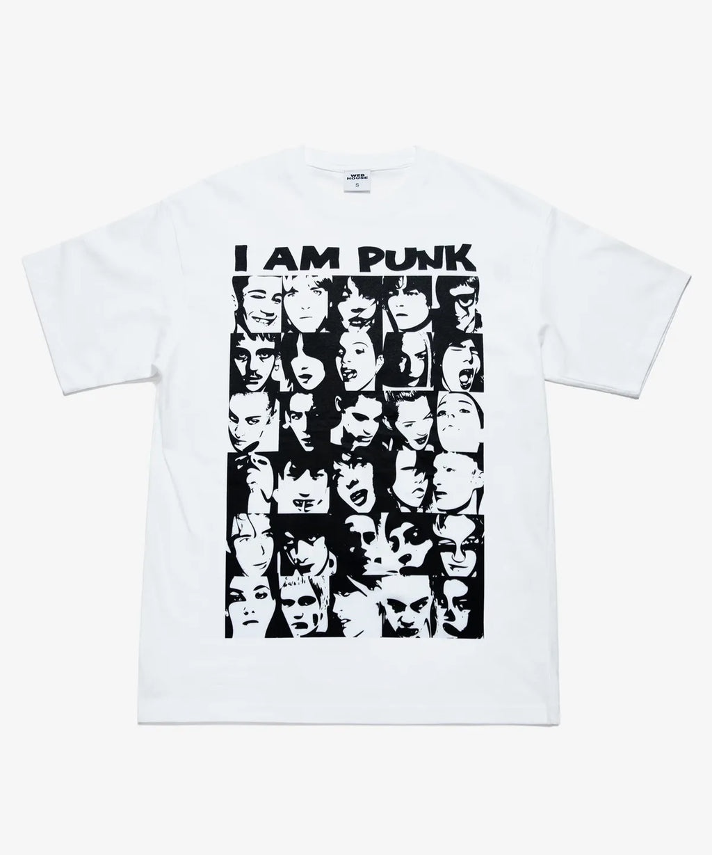 【𝘱𝘳𝘦-𝘰𝘳𝘥𝘦𝘳】Webhouse I AM PUNK Tee (white)