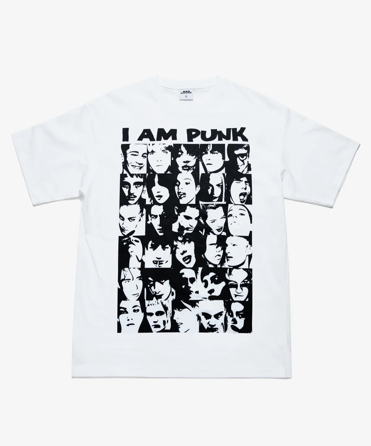 【𝘱𝘳𝘦-𝘰𝘳𝘥𝘦𝘳】Webhouse I AM PUNK Tee (white)
