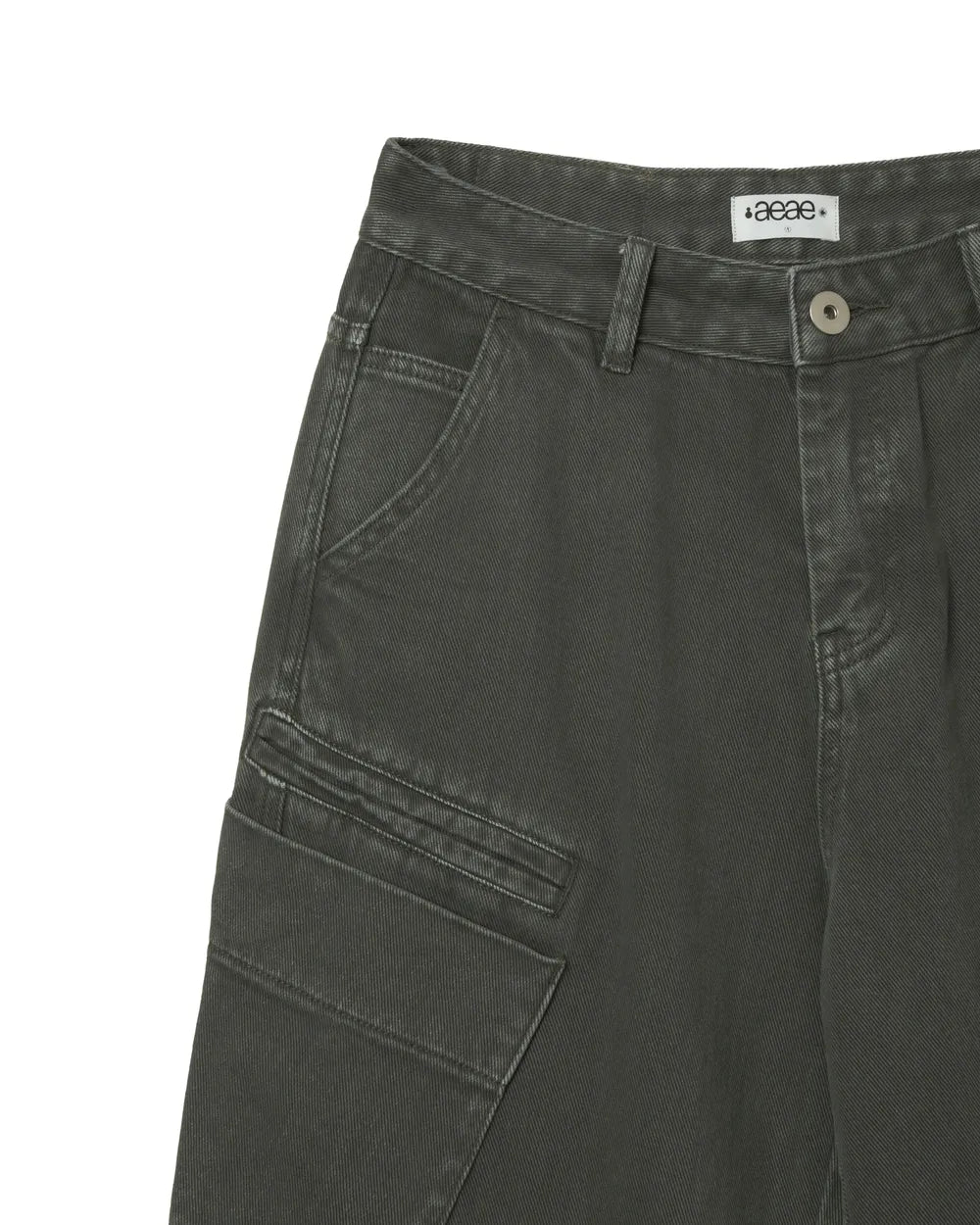AEAE CARGO DENIM PANTS (CHARCOAL)