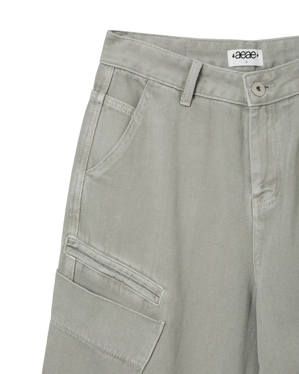 AEAE CARGO DENIM PANTS (ASH)