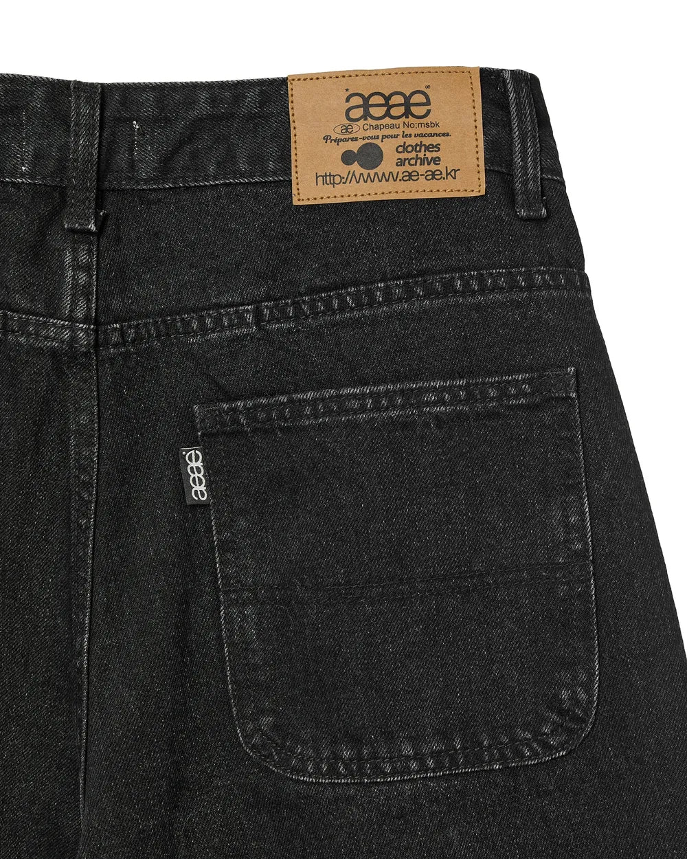 AEAE DENIM WORK PANTS (BLACK)