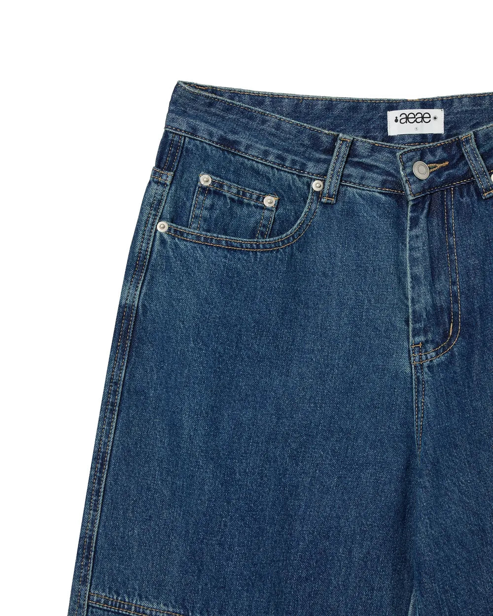 AEAE DENIM WORK PANTS (MID BLUE)
