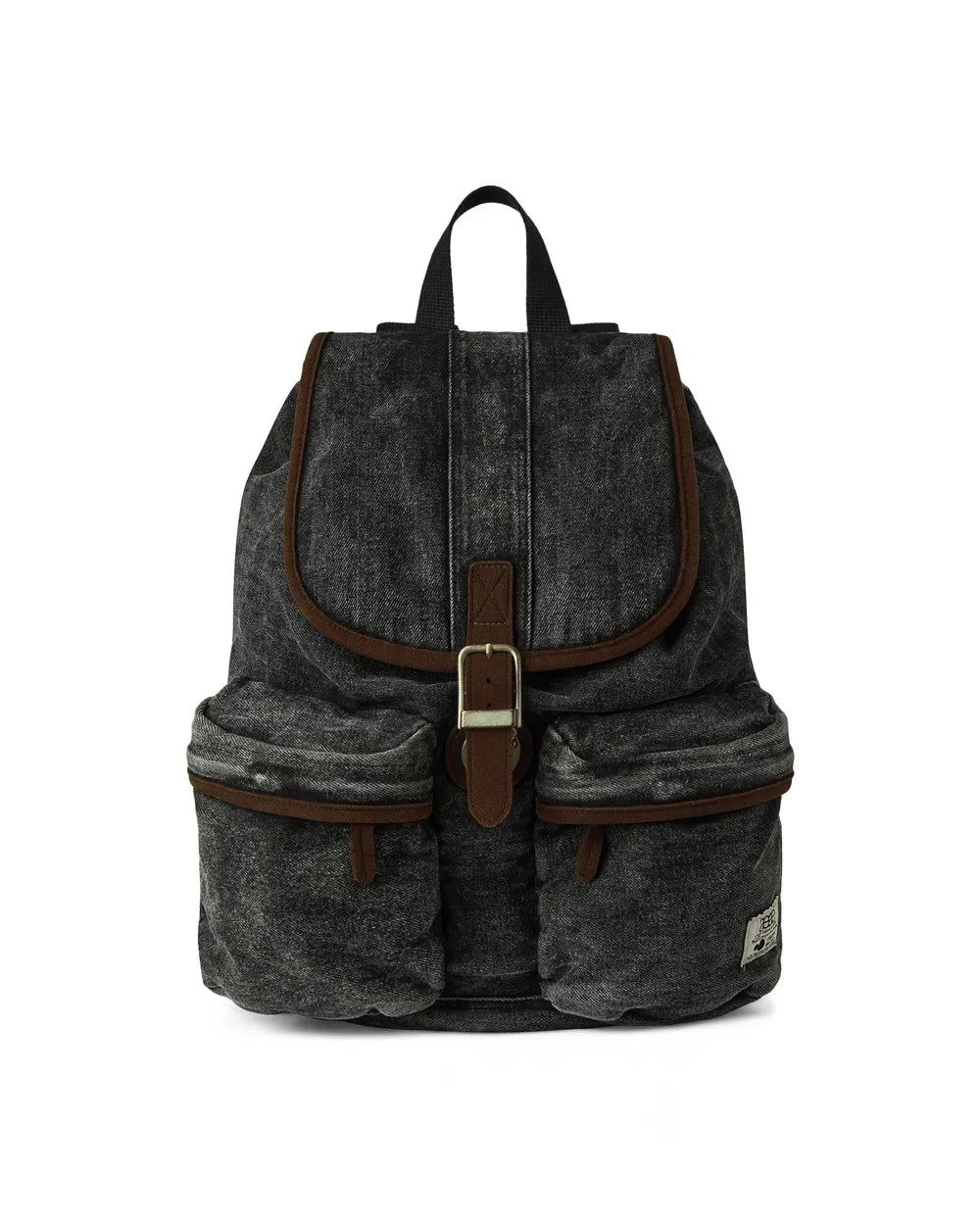 AEAE OUT POCKET DENIM BACKPACK (BLACK)
