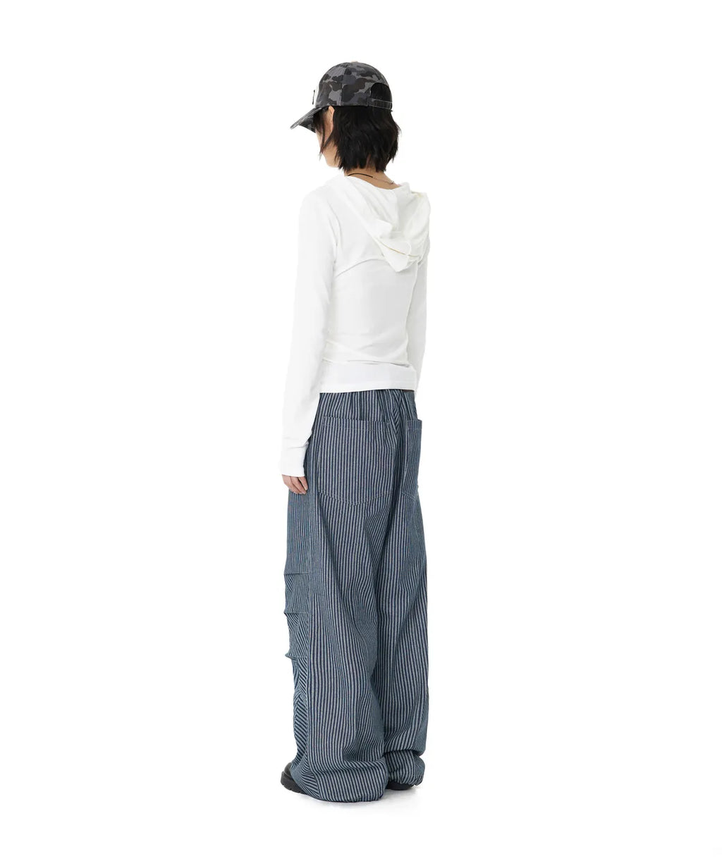 (in stock) Aakam Studded Leaf Hooded Long Sleeve (White)