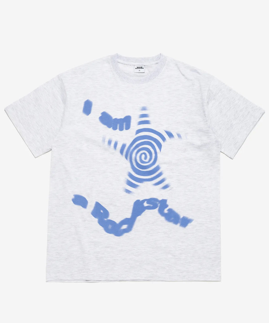 【𝘱𝘳𝘦-𝘰𝘳𝘥𝘦𝘳】Webhouse Twister Rockstar Tee (Ash Grey)
