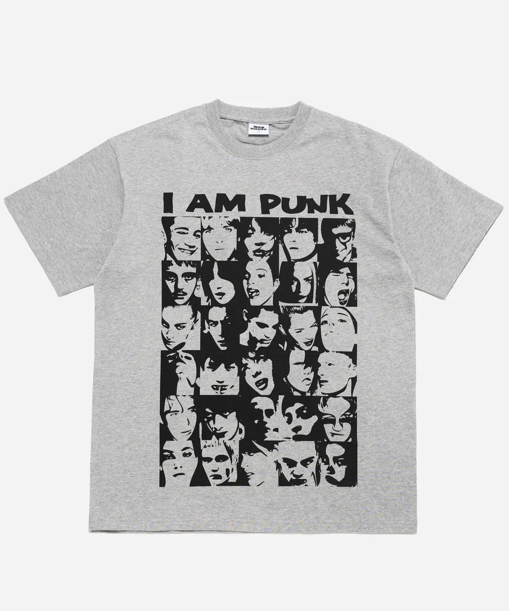 【𝘱𝘳𝘦-𝘰𝘳𝘥𝘦𝘳】Webhouse I AM PUNK Tee (Grey)