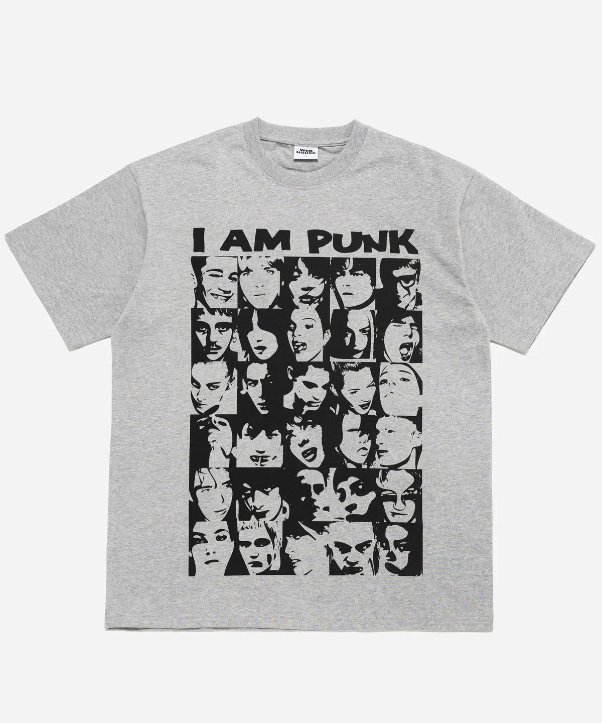 【𝘱𝘳𝘦-𝘰𝘳𝘥𝘦𝘳】Webhouse I AM PUNK Tee (Grey)
