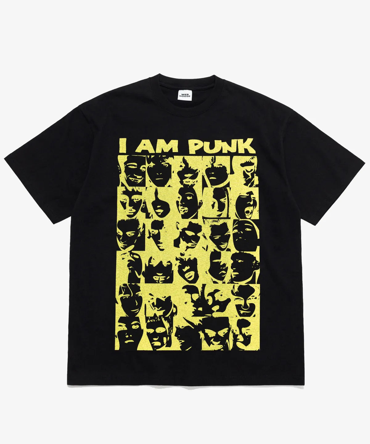 【𝘱𝘳𝘦-𝘰𝘳𝘥𝘦𝘳】Webhouse I AM PUNK Tee (black)