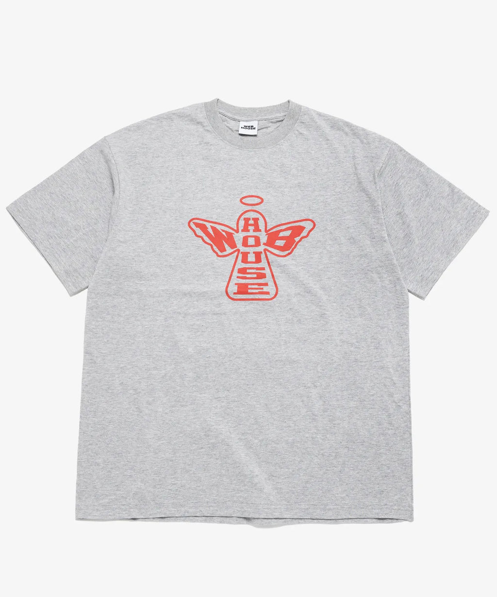 【𝘱𝘳𝘦-𝘰𝘳𝘥𝘦𝘳】Webhouse Web Angel Tee (Grey)